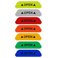 Autocollant réfléchissant haute visibilité pour porte de voiture, avertissement de sécurité anti-collision, personnalisé, micro-prisme PVC, décalcomanies de nuit pour ouverture de porte