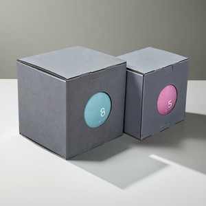 Emballage personnalisé de haute qualité durable en papier pour balle de yoga sport avec fenêtre ondulée boîte supérieure colorée avec logo conçu - Product Image 5