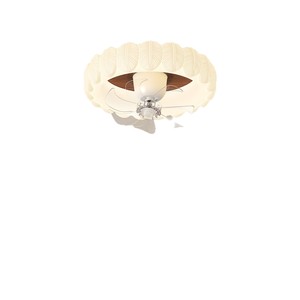 Ceiling Fan Light With Led Lamp Vintage Cream Style For Bedroom And Living Room Quiet Smart Fan Integrated Light - Product Image 2