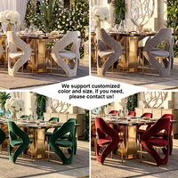 Juego de Comedor Moderno de Lujo con Mesa de Mármol y Latón Dorado, Sillas de Terciopelo, Proveedor Integral de Muebles para el Hogar