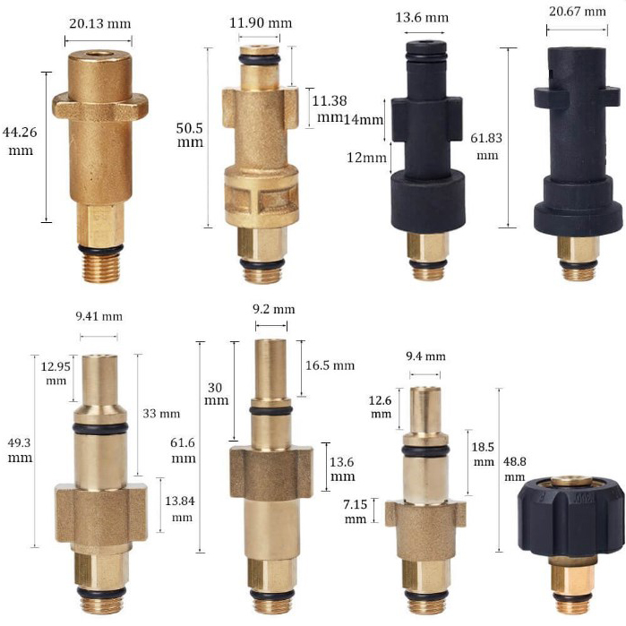 Pressure washer adapter for foam cannon quick release snow foam adapter for pressure washer attachments