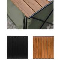 Table pliante portable en aluminium pour le camping, avec panier de rangement, idéale pour la randonnée en extérieur – Meilleure vente