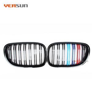 Rejilla delantera de riñón doble para <span class=keywords><strong>BMW</strong></span>, accesorio de color negro con acabado brillante, de alta calidad, modelos serie 7: 2008, <span class=keywords><strong>2010</strong></span>, 2012, 2013 y 2014, F01 - Product Image 5