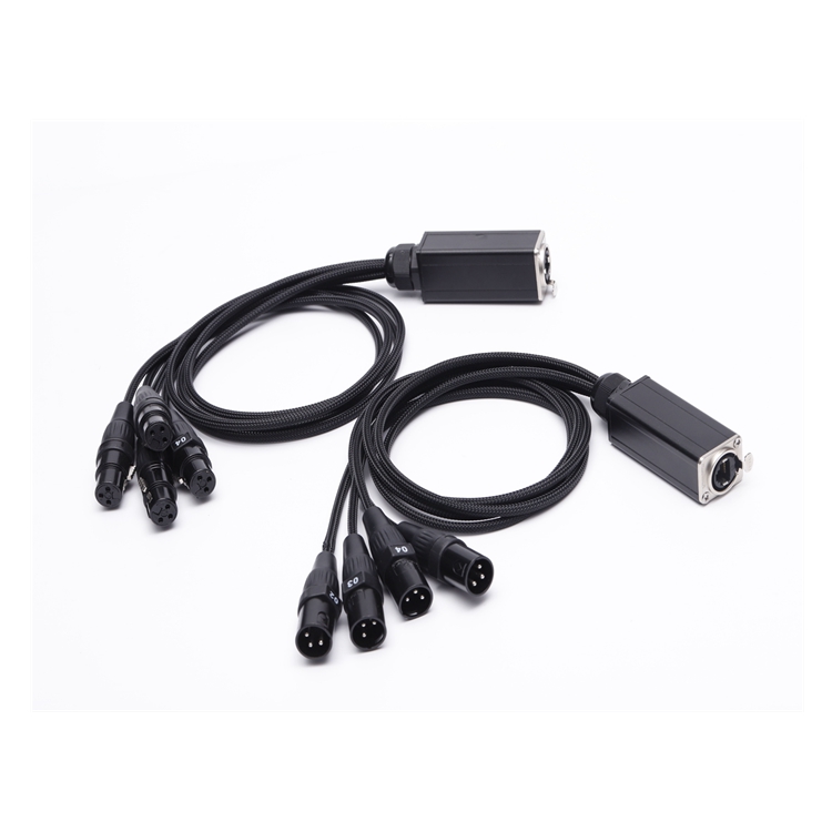 Профессиональный с фабрики 3P 4 XLR разъем RJ45 соединитель сетевой Удлинительный кабель RJ45 сетевой аудио кабель змея