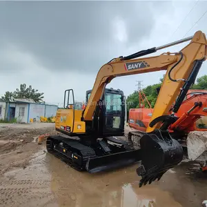 Miniexcavadora usada SANY 75pro / 2023 año excavadora casi nueva/excavadora usada SANY 75c 7,5 Ton en venta