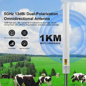 SUNCOMM <span class=keywords><strong>AN</strong></span>-5158 WiFi ファイバーグラスアンテナ 5.1-5.8GHz 2x2 MIMO 無指向性 13dBi 5G ホテル、家庭用、屋根/ポール設置 1.5 - Product Image 2