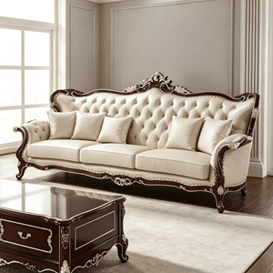 <span class=keywords><strong>Divani</strong></span> per Soggiorno, Poltrona <span class=keywords><strong>in</strong></span> <span class=keywords><strong>Pelle</strong></span> Crema, Poltrona Lounge, Set <span class=keywords><strong>Divani</strong></span>, Divano <span class=keywords><strong>in</strong></span> Legno Scuro Intagliato, Copridivano, Divano a 2 Posti, Divano <span class=keywords><strong>in</strong></span> Tessuto - Product Image 6