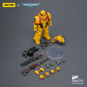 Joytoy 40k <span class=keywords><strong>Imperial</strong></span> Fists Intercessor Figurine articulée à l'échelle 1/18 Modèle de collection Officiel Authentique - Product Image 6