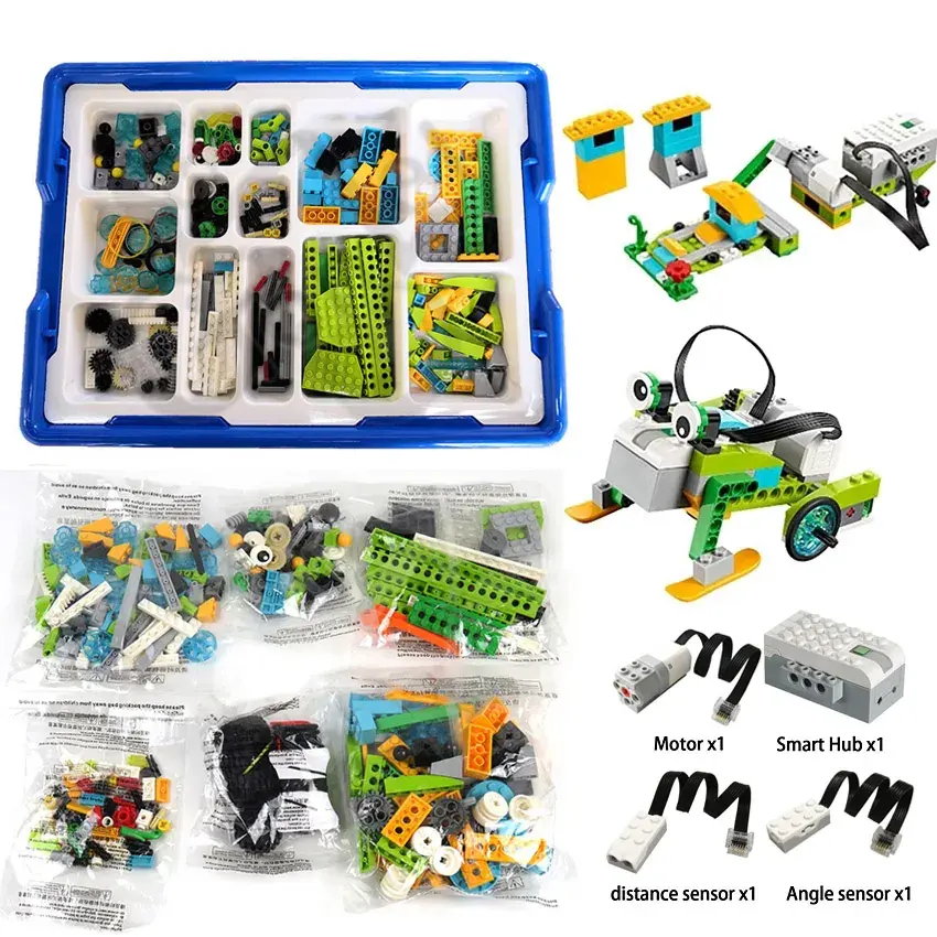 Jouets de robot STEM programmables 45300 ensembles de blocs de bricolage Kits électroniques jouets WEDO 2.0