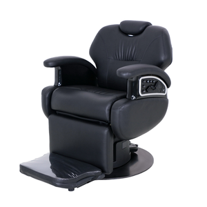 Chaise de barbier électrique antique D avec base en acier inoxydable <span class=keywords><strong>Vibro</strong></span> Massage et support de sèche-cheveux pour meubles de salon pour salons de coiffure - Product Image 2