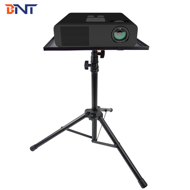 58 to 86 to 118cm 3 Section Flexible Tube Height Adjustable Design 5KG Max Support Projector Tripod Stand With 3/8 Inch Screw