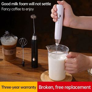 Handheld Milk Frother for Coffee, Rechargeable Drink Mixer with 3 Speeds Electric Whisk Coffee Frother - Product Image 2