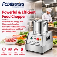 Coupe-légumes électrique multifonctionnel en acier inoxydable pour comptoir commercial, 5L, 7L, 10L, 15L
