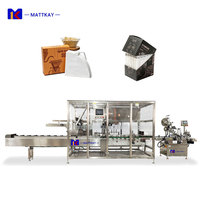 Machine d'emballage entièrement automatique pour cartonnage sur mesure en usine, ligne de cartonnage pour sachets de thé vert et noir, et boîtes de filtres à café