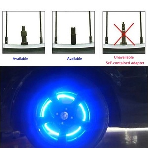 Mini-lampe universelle pour vélo, éclairage de roue, lampes LED pour valve de pneu de moto, lampe néon étanche pour vélo - Product Image 4