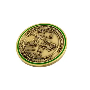 Direct factory price Souvenir Gift Custom US Commemorative double side Coin 3D Gold Plated Metal Antique Challenge Coin