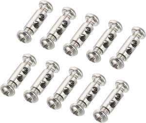 Abrazaderas de <span class=keywords><strong>cable</strong></span> de acero inoxidable Agujeros dobles Clip de accesorios de cuerda de bloqueo de alambre con tornillos para <span class=keywords><strong>cable</strong></span> - Product Image 3