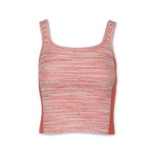 Latest Product Good Quality Stripe Cotton Sexy Knit Strap Crop Top For Women