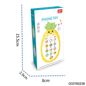 Jouets électriques montessori jouet de téléphone portable éducatif pour bébé avec musique - Product Image 6