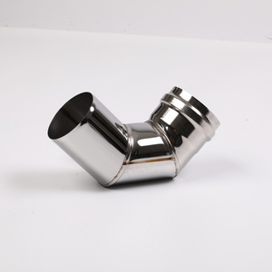 Tuyau en T pour poêle à granulés de 80 mm, 90 ° /45 °   Tuyau de ventilation de cheminée en acier inoxydable à paroi simple pour <span class=keywords><strong>coude</strong></span> - Product Image 3