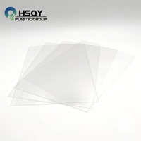 Feuille de plastique PET rigide transparente de 0,3 mm en rouleau, feuille PET transparente haute brillance pour impression offset