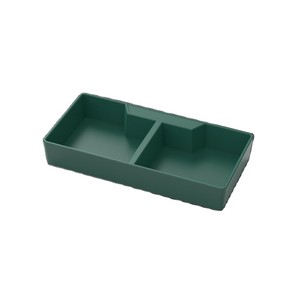 NOMOY PET <span class=keywords><strong>de</strong></span> plástico verde rectangular comida agua doble plato reptil tazón alimentador - Product Image 1