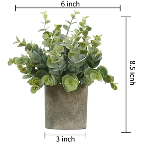 Eucalyptus Plantenpotten Voor Planten Plastic Potten Eucalyptus Plastic Groen <span class=keywords><strong>Pot</strong></span> Bonsai Voor Decoratie Kunstmatige Bonsai - Product Image 3