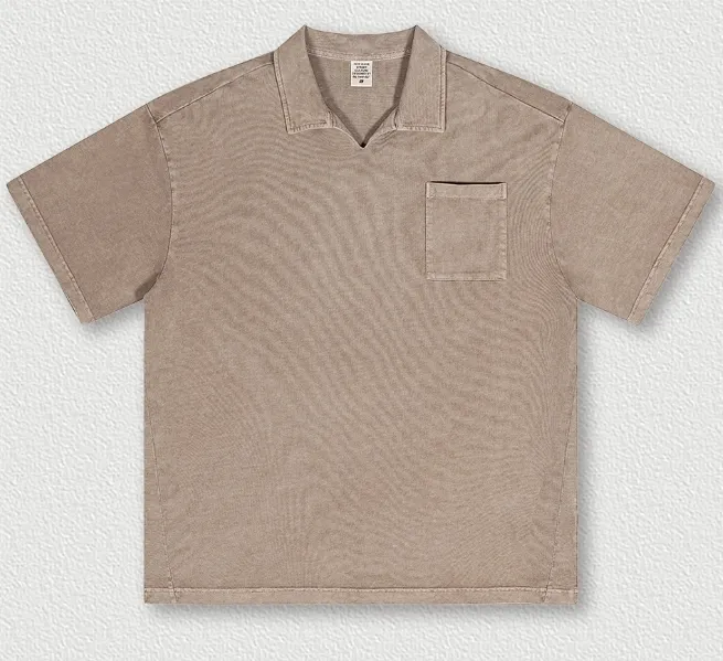 Camiseta de algodão vintage de grandes dimensões para homens, camiseta com logotipo de streetwear, camiseta boxy personalizada de lavagem com ácido