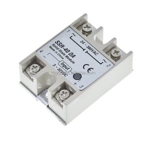 Relais statique monophasé Yangming SS-10DA/25DA/40DA/60DA-H 24-380VAC/90-480VAC, module AC 220V contrôlé par DC - Product Image 1
