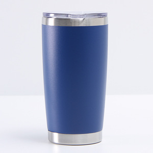 20oz Stainless Steel 304 Powder Coated <b>Coffee</b> Mug With Lid Vacuum Insulated Tumbler For Daily And Outdoor - Product Image 3