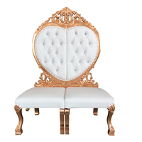Meubles de fête de luxe, chaise de roi royale pas chère, canapé de reine pour mariage