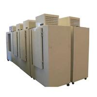 Réfrigérateur vertical d'extérieur à 1 porte, porte pleine, refroidissement direct, en acier inoxydable, pour la vente de glace, avec contrôle numérique et dégivrage automatique