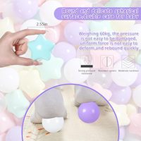 Balle anti-stress en PE de haute qualité, durable, colorée, sans phtalates, jouet souple pour jeux en extérieur, modèle 60 mm, certifiée ISO, emballage en sac filet HY