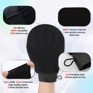 Guantes exfoliantes Mitt Body Scrubber Baño turco Hammam Guante de baño para piel muerta Eliminar guantes expoliadores - Product Image 2