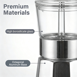 <span class=keywords><strong>Percolateur</strong></span> à expresso portable 120/240/360 ml, pour la maison, la cuisine, utilisation sur comptoir, service OEM, cafetière Moka - Product Image 5