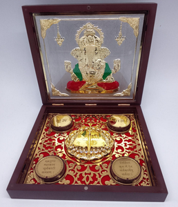 Ídolo Artesanal del Señor Ganesha, Escultura Hindú Tradicional para el Hogar, Mandir, Pooja Diaria, Regalos de Boda y Celebraciones de Festivales - Product Image 3