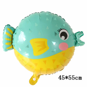 עיצוב חדש קריקטורה ים דחיית ים דגים כוכב רדיד בלונים sahorse לתמנון סרטנים סוג דג גלובוס לקישוט מסיבה - Product Image 4