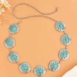 Cinturón <span class=keywords><strong>de</strong></span> cuero genuino <span class=keywords><strong>de</strong></span> verano para <span class=keywords><strong>mujer</strong></span> exclusivo <span class=keywords><strong>de</strong></span> <span class=keywords><strong>Amazon</strong></span>, cadena <span class=keywords><strong>de</strong></span> cintura, aleación versátil para hebilla, sello <span class=keywords><strong>de</strong></span> moda, decoración para - Product Image 4