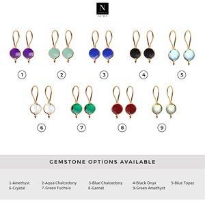 DIY latón oro bucle redondo facetado piedra preciosa 26x9 MM encontrar pendientes - Product Image 3