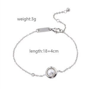 Pulsera de acero inoxidable con cadena INS, joyería al por mayor de lujo, boda chapada en oro indio - Product Image 5