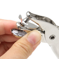 Perforatore Manuale in Metallo con Diametro Foro 3mm 6mm, Punzonatrice Singola per Carta, Scrapbooking e Libri