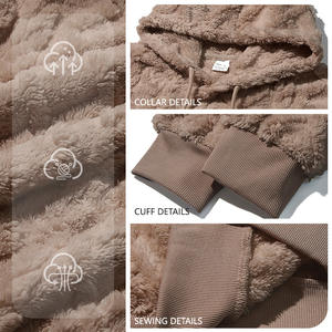 Sweat-shirt à capuche doublé polaire pour homme, style décontracté, chaud, automne-hiver, avec étiquette, design respirant - Product Image 1