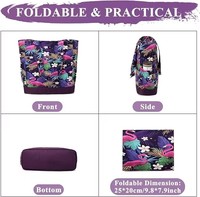 Sac de plage à imprimé motif, grande capacité, multi-poches, sac à main pour femmes, voyage d'été, piscine, shopping, OEM ODM
