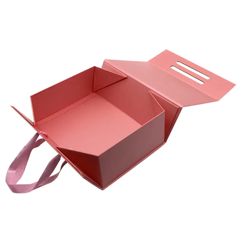 Custom Printed Logo Big Gift Shipping Green Red Cardboard Clothing Packaging Boxes Wedding Gift Box With Ribbon Closure
