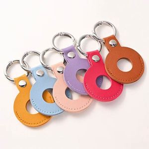 High Quality Colorful Blank Keychain PU Key <b>Ring</b> Customizable Pu Leather Car Key Chain - Product Image 2