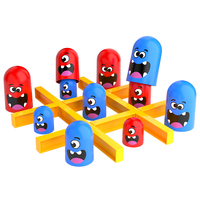 Jeu de société HTL Big Eats Small Tic Tac Toe, jeu de stratégie Gobble, puzzle d'échecs, jeu de société pour enfants, monstre, jouet interactif parent-enfant
