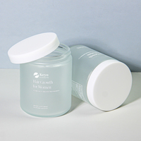 Bouteilles en verre rondes à large ouverture givrées vides de 150 ml, 180 ml, 250 ml, pour les soins de santé, pot cosmétique pour capsules de compléments alimentaires, pilules de vitamines