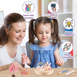Idées de cadeaux personnalisées Kits d'artisanat licorne pour enfants de 3 à 8 ans - Jouets et <span class=keywords><strong>jeux</strong></span> faits à la main pour filles Cadeau pour enfants - Product Image 4