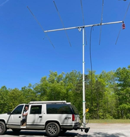 Torre de Iluminación Telescópica Manual con Doble Cableado y Motor Eléctrico DONG, Altura Máxima de 15 m, Carga Útil de 50 kg, Certificación CE
