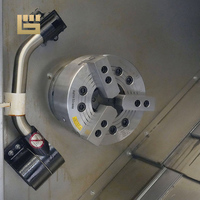 Pour l'usine DT40 – Tour CNC à banc incliné horizontal robuste et économique, avec tourelle porte-outils à 12 postes et mandrin hydraulique à 3 mors de 8 pouces